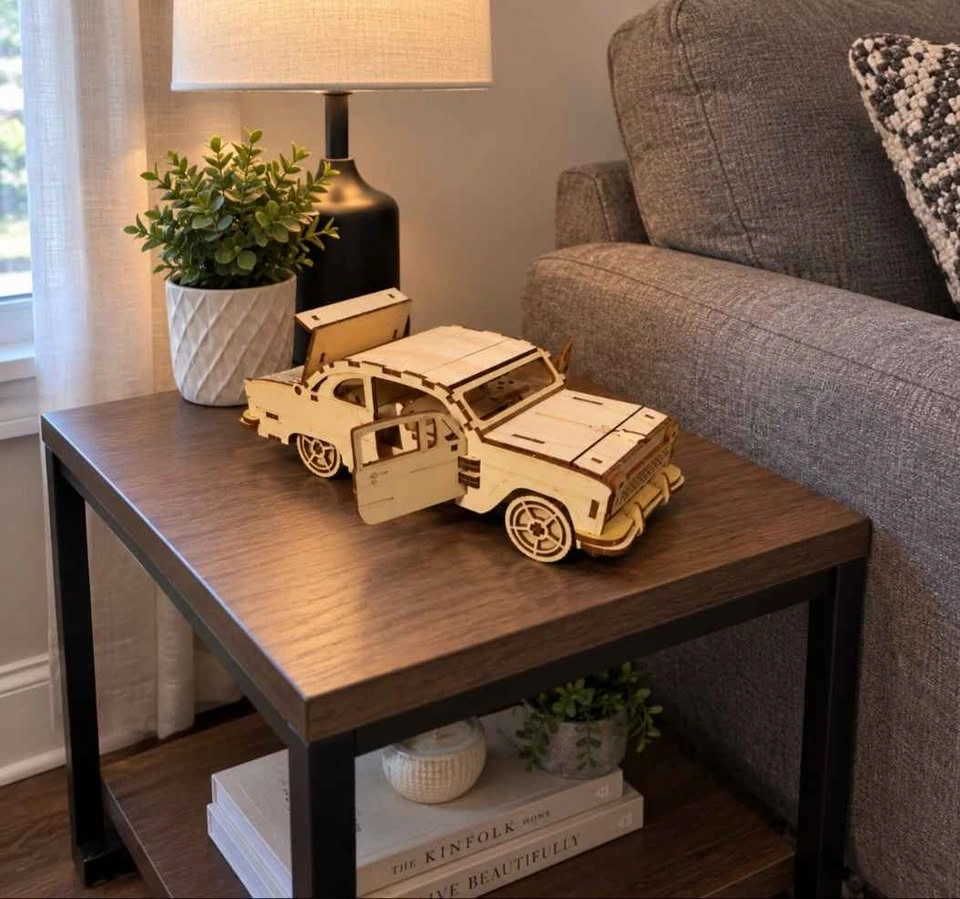 Wooden Model Car – Detailed Display Piece 🚗 - photo 3