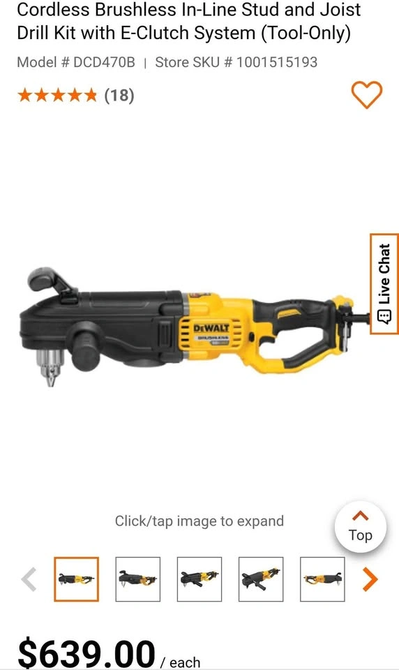 Dewalt stud in line drill - photo 2