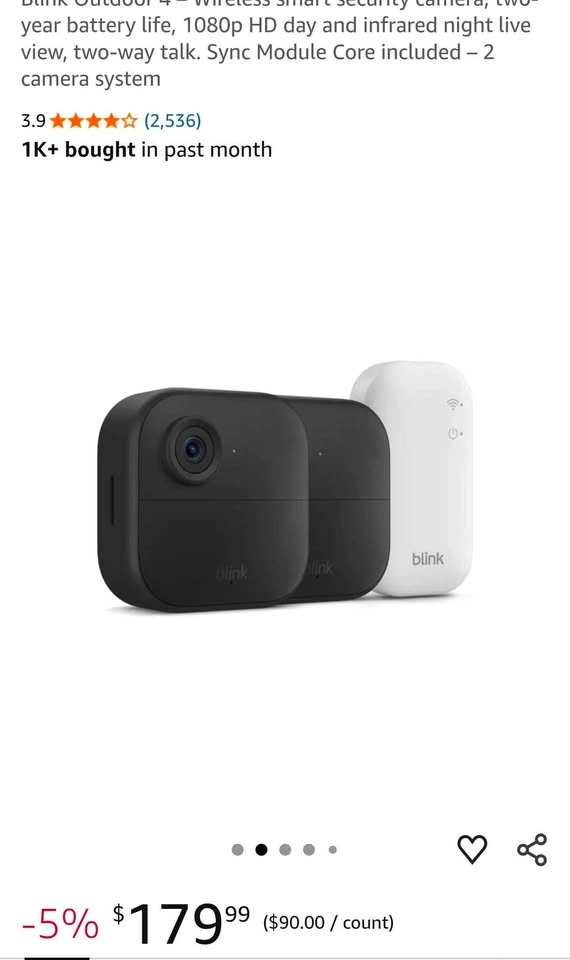 BRAND NEW BLINK outdoor camera system _sealed!!!