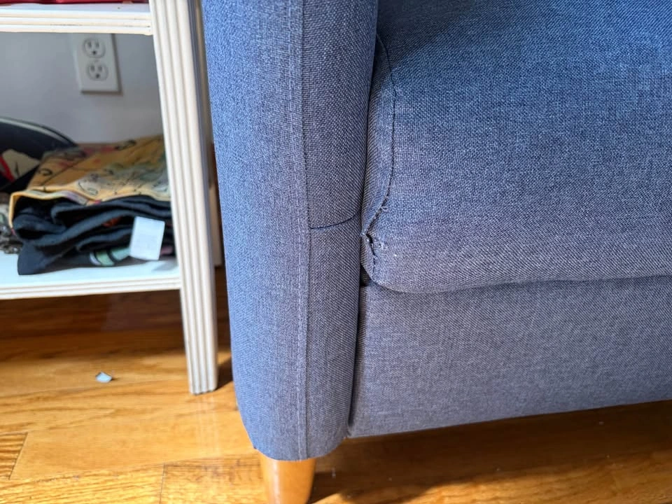 77” Round Arm Convertible Sofa - photo 2