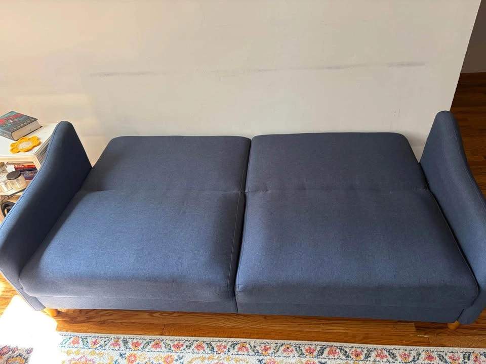 77” Round Arm Convertible Sofa - photo 3