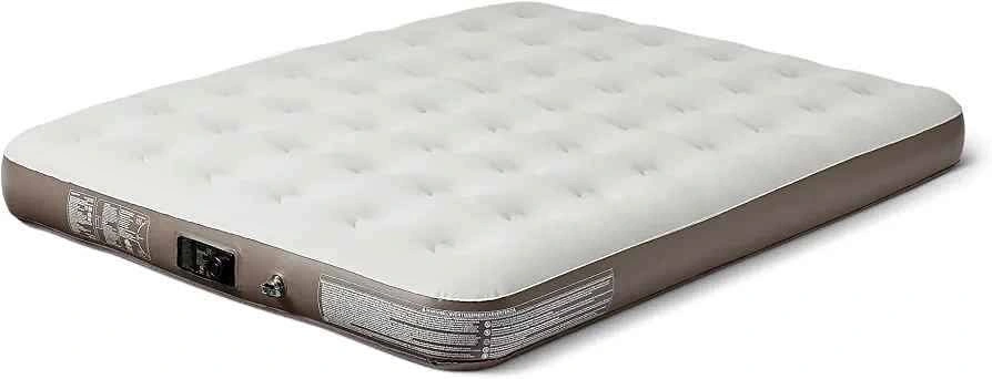 Electric Inflatable Air Mattress (Queen, Cream) - Amazon Basics