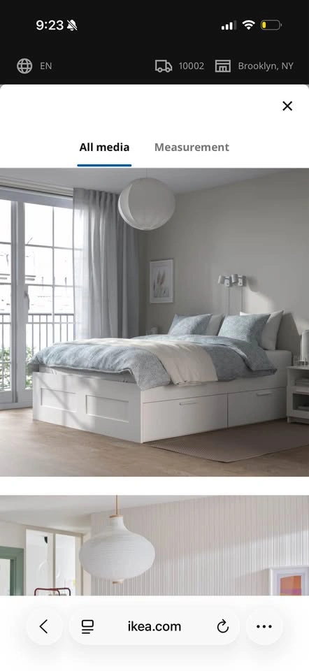 IKEA BRIMNES Bed Frame with Storage - photo 4