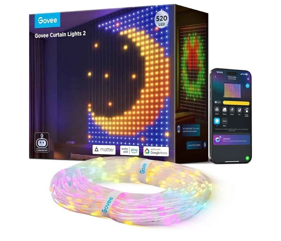 Govee Curtain Lights 2 Smart LED Curtain Lights