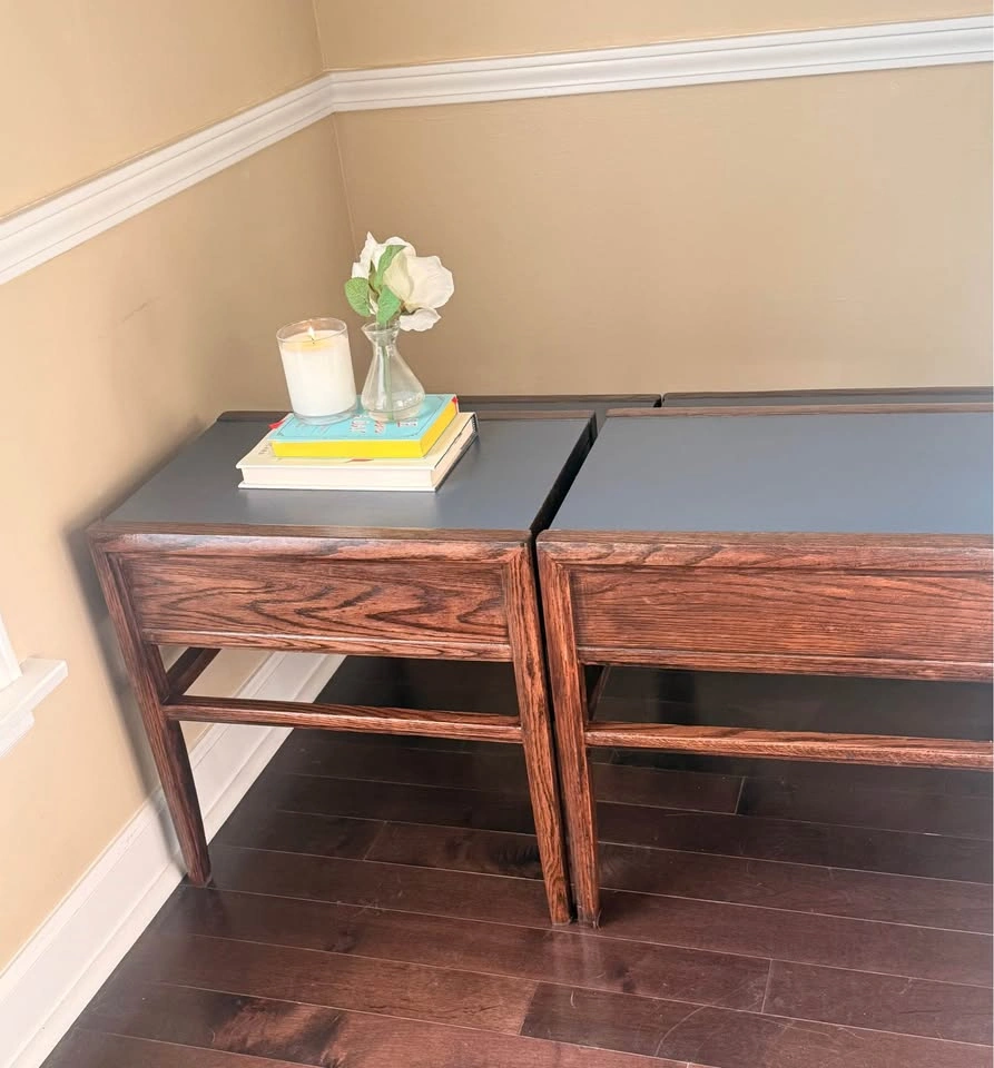 Vintage Mid-Century Mersman Two-Tier Step End Tables Set - photo 3