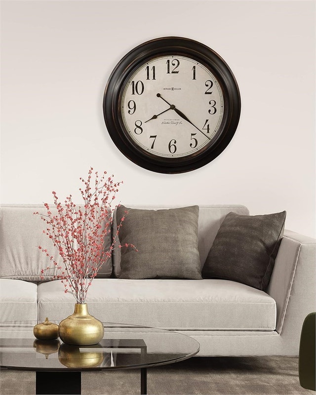 Howard Miller Coldwater 549-472 Wall Clock II - Distressed Black