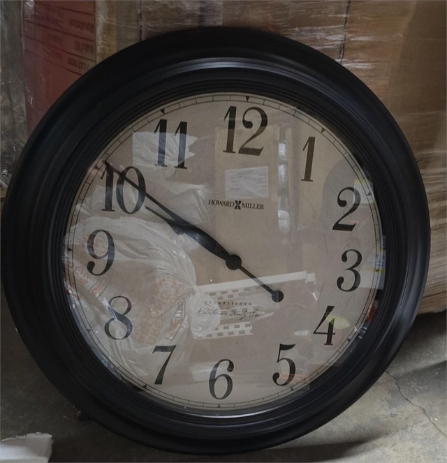 Howard Miller Coldwater 549-472 Wall Clock II - Distressed Black - photo 5
