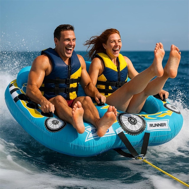 SereneLife Heavy-Duty Inflatable Towable Booster Tube - photo 2