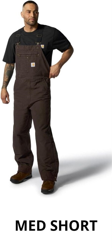 Carhartt Men's Loose Fit Washed Duck Insulated Bib Overalls