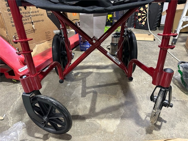 Medline Lightweight Transport Wheelchair with Handbrakes - photo 3
