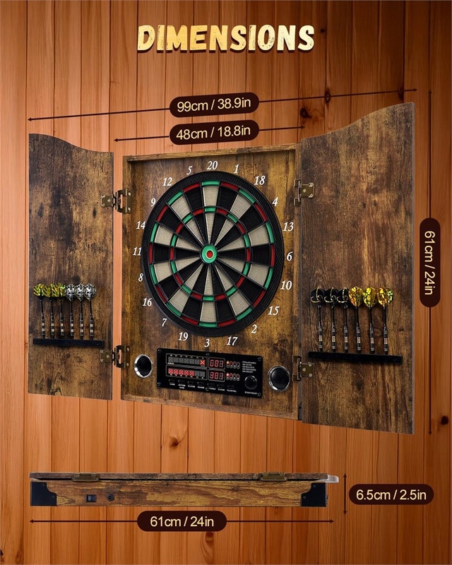 Electronic Dart Board Cabinet Set - photo 2