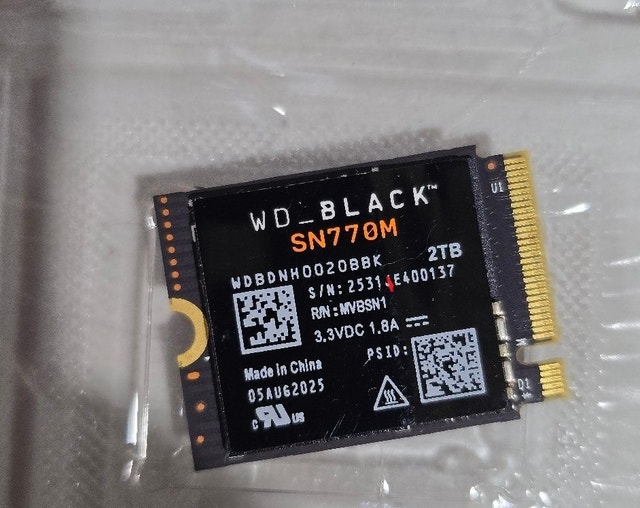 WD_Black SN770M 2TB M.2 2230 NVMe SSD - PCIe Gen 4.0 - photo 4