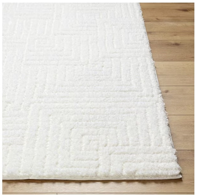 6' 7" x 9' Livabliss Nomadic Ivory Tribal Indoor Shag Rug - photo 3