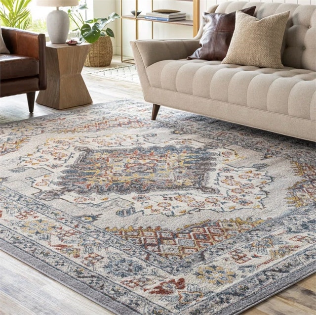 7'8" x 10' 2" Flatiron Oriental Grey Area Rug