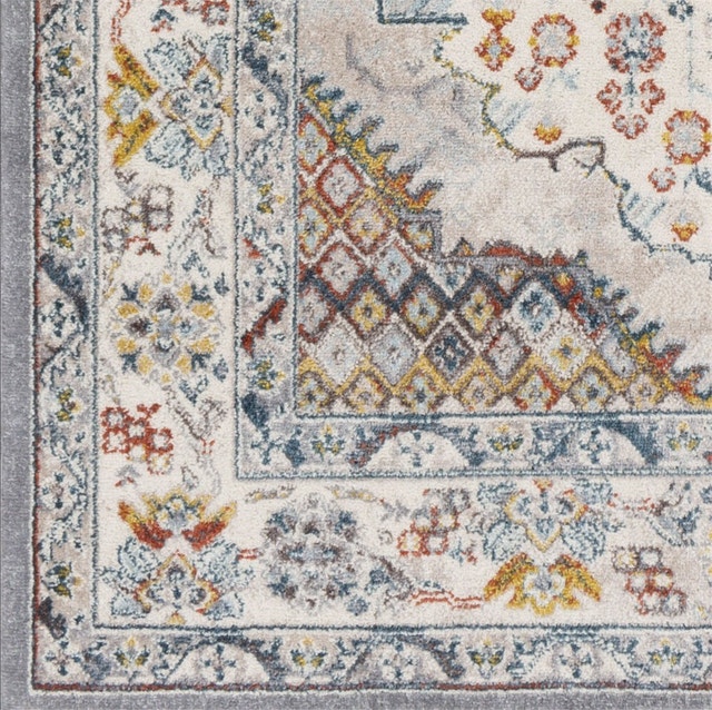 7'8" x 10' 2" Flatiron Oriental Grey Area Rug - photo 4