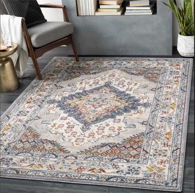 7'8" x 10' 2" Flatiron Oriental Grey Area Rug - photo 5
