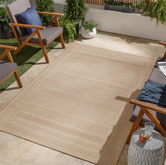 7' 10" x 10' LIVABLISS Tuareg Machine Woven Rug Brown