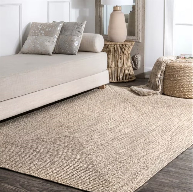 nuLOOM Braided Lefebvre Tan 12 ft. x 18 ft. Area Rug