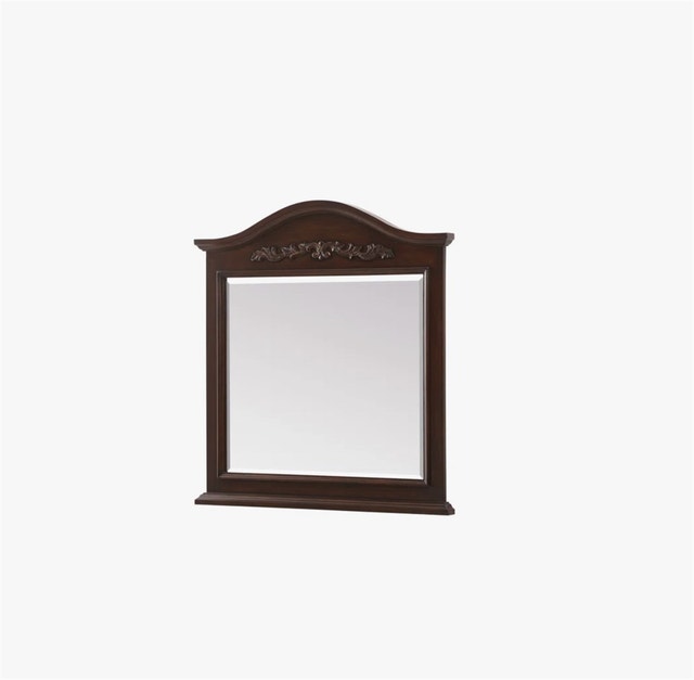 32"x34"x1.5" Wixom Wood Flat Wall Mirror Teak - photo 4
