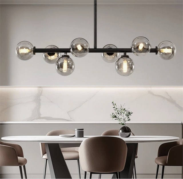 Linear Lights Chandelier, Modern Sputnik Ceiling Fixture - photo 5
