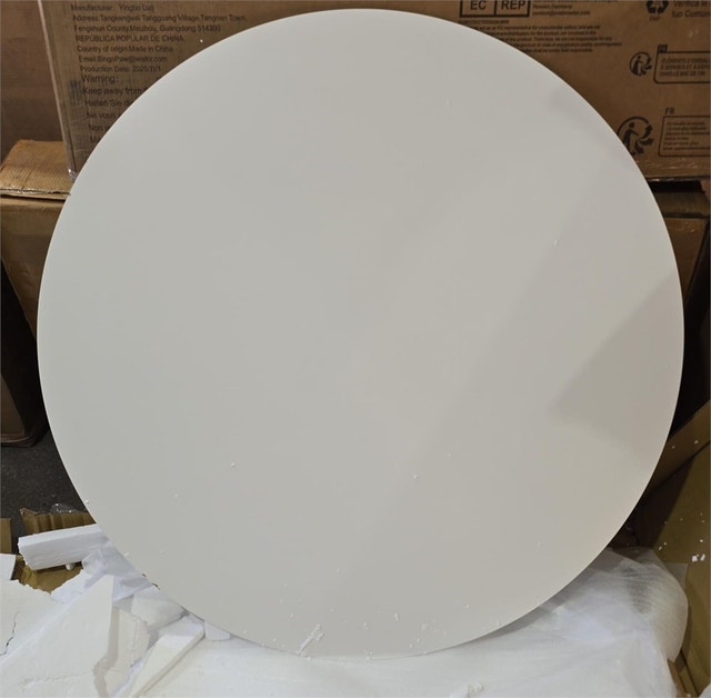 43" Strathmore Round Metal Base Dining Table By Everly Quinn - photo 3