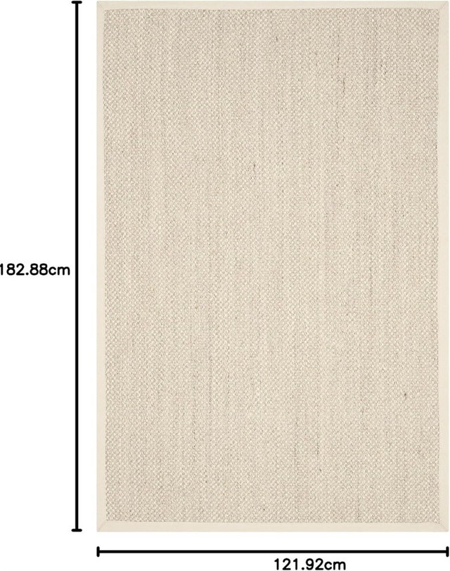 SAFAVIEH Natural Fiber Collection 4' x 6' MarbleBeige NF143C - photo 2