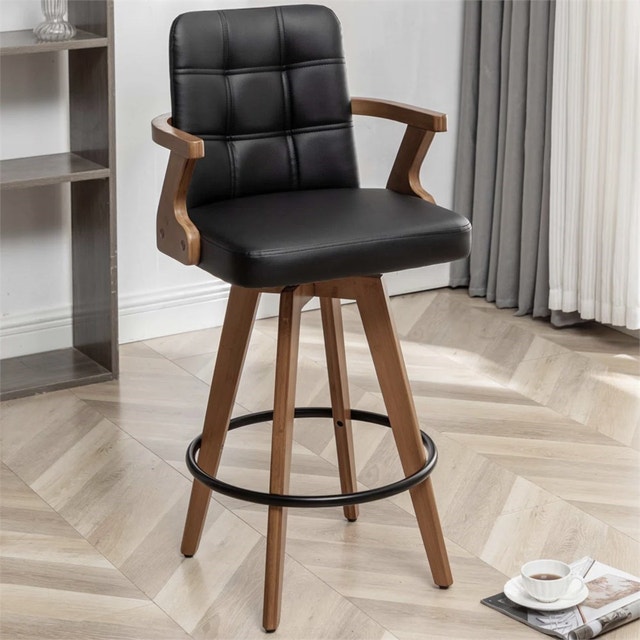 26" Corrales Swivel Faux Leather Counter & Bar Stools