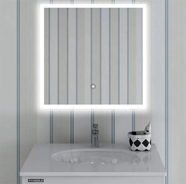 Vanity Art 28" x 28" Square Frameless LED Lighted Mirror - photo 2