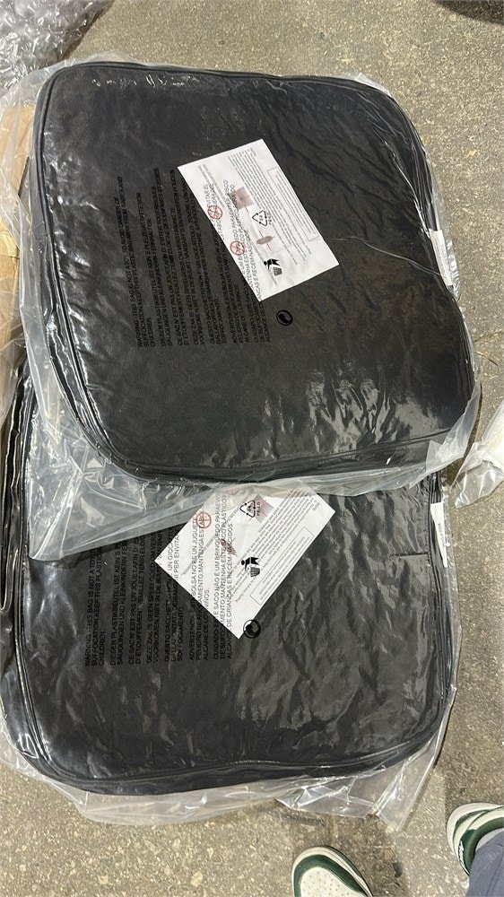 Outdoor Chair Cushions Set of 2 Black - photo 4