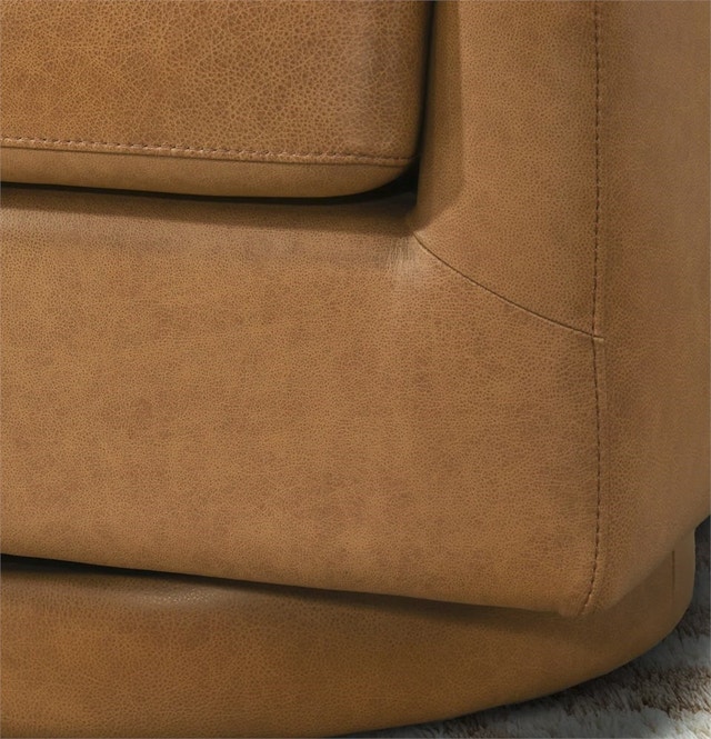 Danville Tan Leather Swivel Chair - photo 3