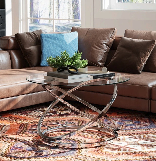 Reepham Modern Design Marble Coffee Table for Living Room