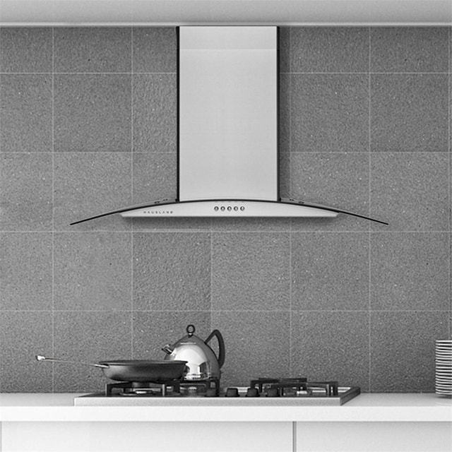 Hauslane Wall Mount 36" Range Hood - Stainless Steel & Glass
