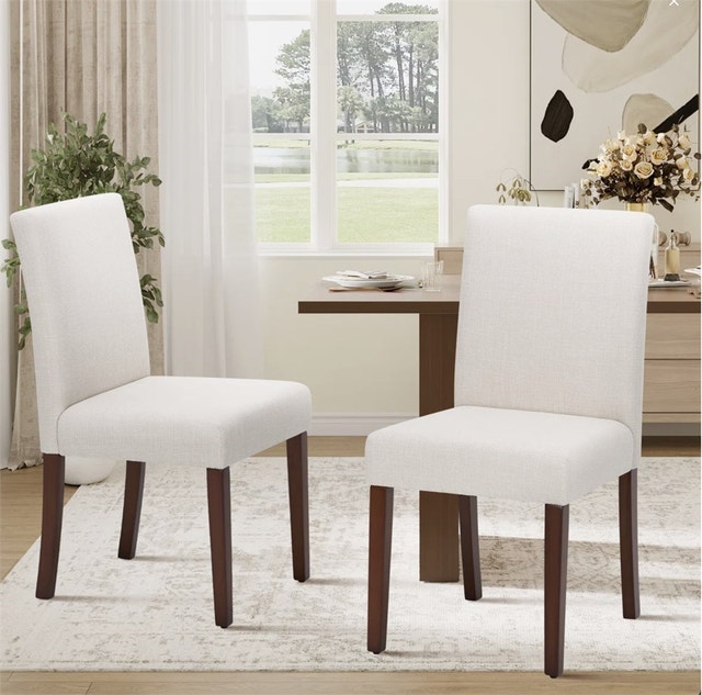 Oakridge Upholstered Dining Chair, Parsons Style Fabric