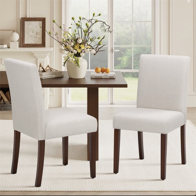 Oakridge Upholstered Dining Chair, Parsons Style Fabric - photo 3