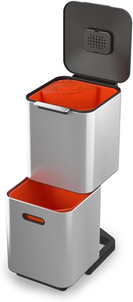 40L Joseph Joseph Intelligent Waste Totem Kitchen Trash Can - photo 3