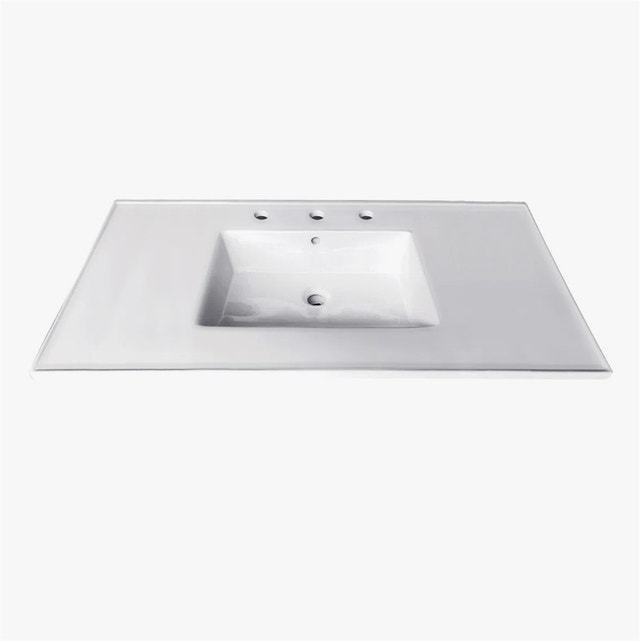 Continental 37.38'' Single Bathroom Vanity Top in White