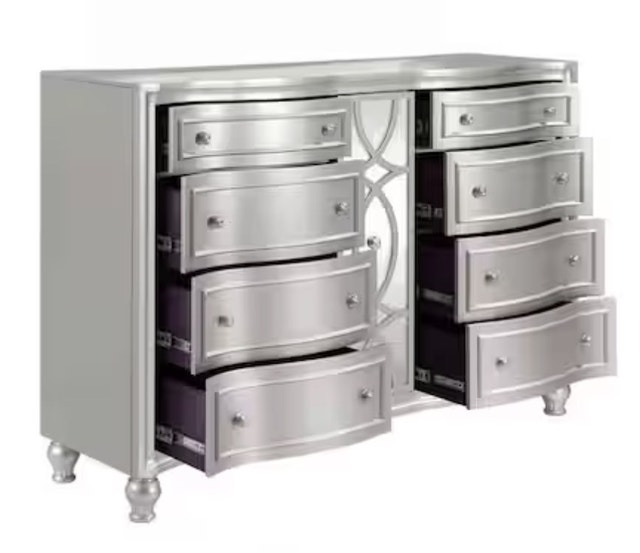 Classic Furniture Reflections Gray 8-Drawer 68 in. Wood Dresser - photo 2