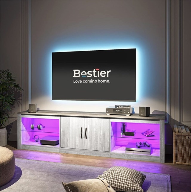 Bestier 70" LED TV Stand for 75" TV - photo 2