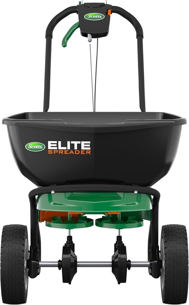 Scotts Elite Broadcast Spreader with Edgeguard, 20,000 sq. ft.