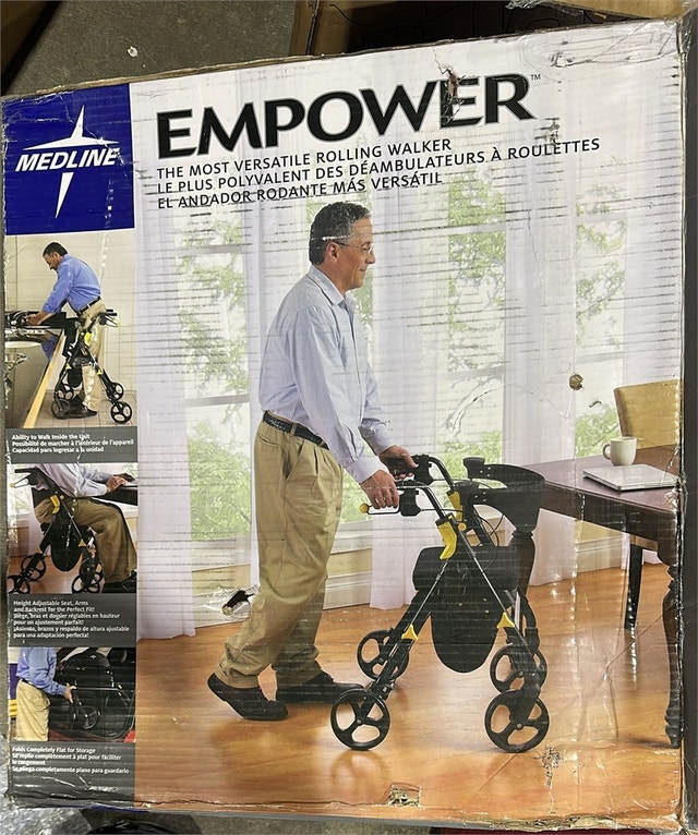 Medline Premium Empower Folding Mobility Rollator Walker - photo 4