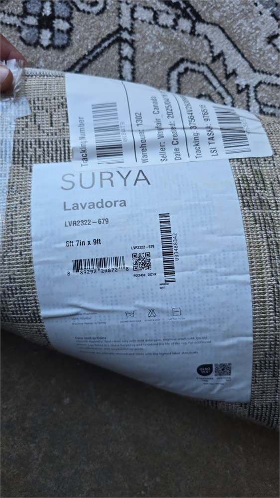 6'7" x 9' SURYA Lavadora Machine Woven Rug LVR-2322 - photo 5