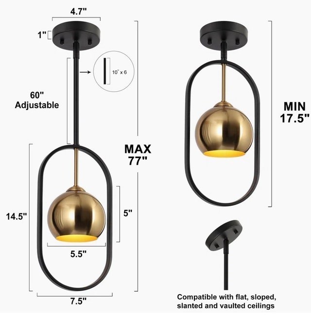 Christobal 1 - Light Single Geometric Pendant - photo 3
