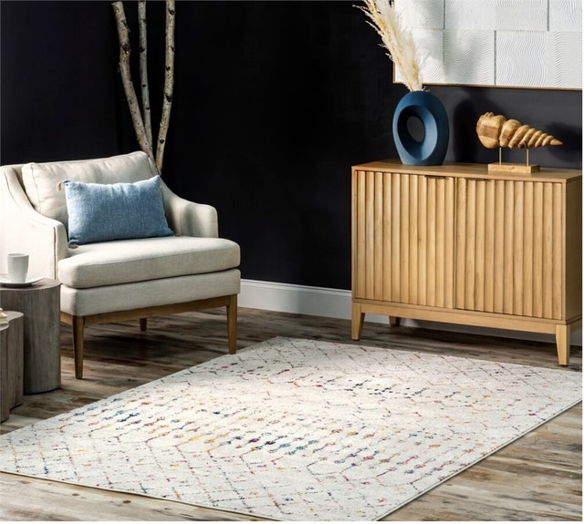 nuLOOM Moroccan Blythe Light Multi 8 ft. x 10 ft. Area Rug