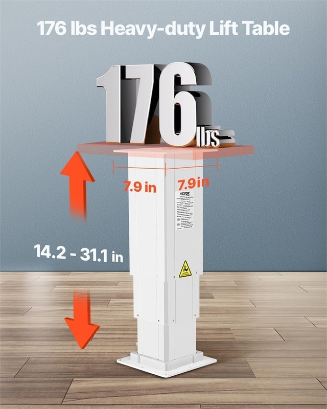 VEVOR Electric Lifting Column System 176 lbs Lift Table - photo 4