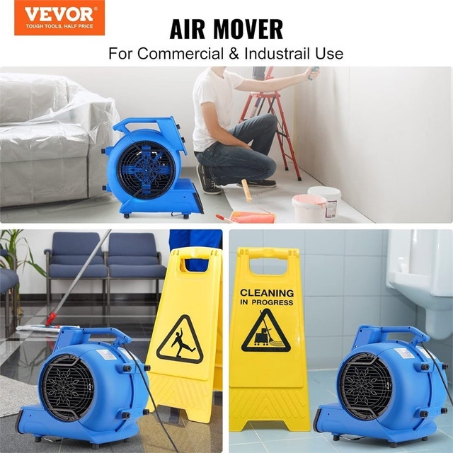 VEVOR Floor Blower, 1/2 HP, 2600 CFM Air Mover - photo 2
