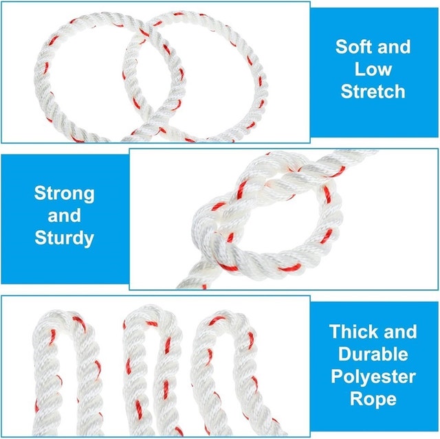 200ft x 3/4" SearQing Arborist Rope, High Strength Tree Felling - photo 2