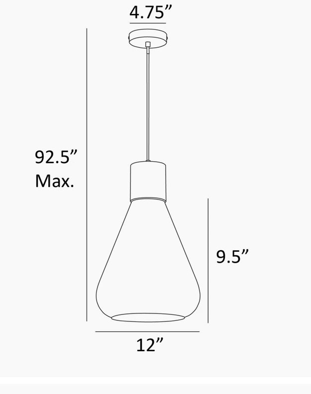 Tookes 1 - Light Antique Brass/Black Single Pendant - photo 3