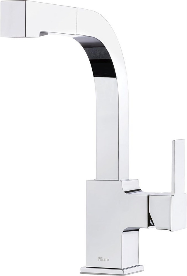 Pfister Vorena Polished Chrome Kitchen Faucet with Pull Out Spra
