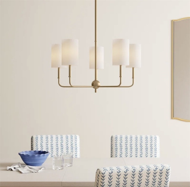 Rowley 5 Light Metal Dimmable Chandelier