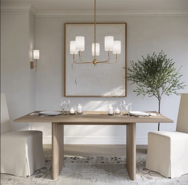 Rowley 5 Light Metal Dimmable Chandelier - photo 2
